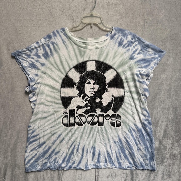 The Doors Tops - The Doors Shirt Womens 4 Multicolor Tie Dye Band Graphic Dolman Tee Top Plus